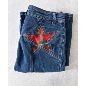 Free People We the Free Firecracker Jeans Holiday Tartan